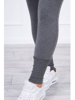 Dviejų dalių kostiumėlis su plačiomis rankovėmis (Grafito)