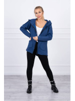 Prailgintas bliuzonas su pūkeliu (Džinsų mėlyna)