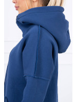 Prailgintas bliuzonas su pūkeliu (Džinsų mėlyna)