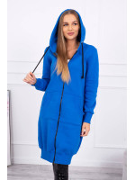 Pašiltintas bliuzonas su gobtuvu (Mėlyna)