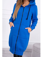 Pašiltintas bliuzonas su gobtuvu (Mėlyna)