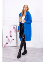 Pašiltintas bliuzonas su gobtuvu (Mėlyna)