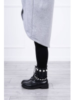 Ilgas pašiltintas megztinis su užtrauktuku (Pilka)