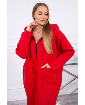 Pašiltintas bliuzonas su ilgesne nugara (Raudona) Pašiltintas bliuzonas su ilgesne nugara (Raudona)