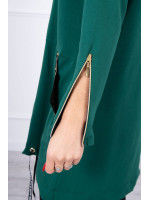 Sweatshirtsu a dekoratyvinėmis tape (Žalia)