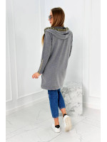 Sweatshirtsu a dekoratyvinėmis tape (Grafito)