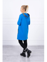 Sweatshirtsu a dekoratyvinėmis tape (Mėlyna)