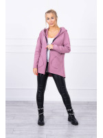 Prailgintas bliuzonas su pūkeliu (Tamsi rožinė)