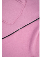 Prailgintas bliuzonas su pūkeliu (Tamsi rožinė)