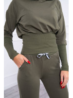 Laisvalaikio kostiumėlis plačiais pečiais (Chaki)