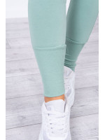 Laisvalaikio kostiumėlis plačiais pečiais (Tamsi mėtinė)