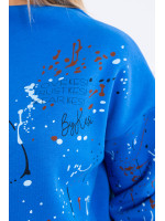 Pašiltintas kostiumėlis su dažų imitacija (Mėlyna)