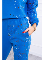 Pašiltintas kostiumėlis su dažų imitacija (Mėlyna)