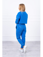 Pašiltintas kostiumėlis su dažų imitacija (Mėlyna)