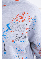 Pašiltintas kostiumėlis su dažų imitacija (Pilka)