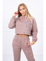 Pašiltintas kostiumėlis su dažų imitacija (Kapučino)