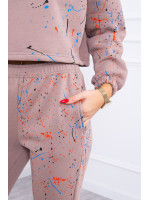 Pašiltintas kostiumėlis su dažų imitacija (Kapučino)