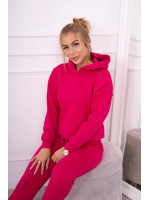 Laisvalaikio kostiumėlis su pūkeliu (Fuksijų)