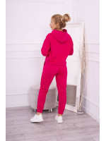 Laisvalaikio kostiumėlis su pūkeliu (Fuksijų)