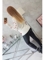 Kalėdinis megztinis su Kalėdų seneliu (Balta)