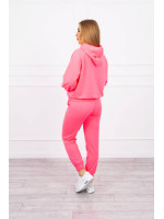 Dviejų dalių kostiumėlis su gobtuvu (Neoninė rožinė)