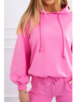 Dviejų dalių kostiumėlis su gobtuvu (Šviesiai rožinė)