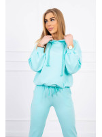 Dviejų dalių kostiumėlis su gobtuvu (Mėtinė)