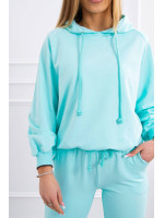 Dviejų dalių kostiumėlis su gobtuvu (Mėtinė)