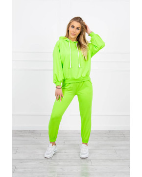 Dviejų dalių kostiumėlis su gobtuvu (Žalia)