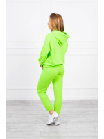 Dviejų dalių kostiumėlis su gobtuvu (Žalia)