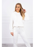 Dviejų dalių kostiumėlis su gobtuvu (Drobės spalvos)