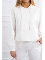 Dviejų dalių kostiumėlis su gobtuvu (Drobės spalvos)