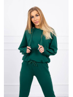 Dviejų dalių kostiumėlis su gobtuvu (Žalia)