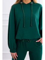 Dviejų dalių kostiumėlis su gobtuvu (Žalia)