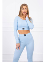 Dviejų daliu kostiumėlis su trumpa palaidine (Melsva)