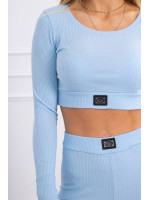 Dviejų daliu kostiumėlis su trumpa palaidine (Melsva)