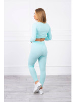 Dviejų daliu kostiumėlis su trumpa palaidine (Mėtinė)