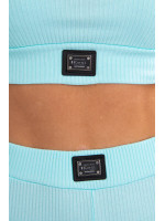 Dviejų daliu kostiumėlis su trumpa palaidine (Mėtinė)