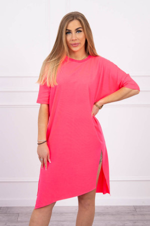 Minimalistinė suknelė „Oversize“ (Rožinė neoninė)