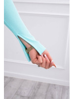 Suknelė su auksinės spalvos grandinėle (Mėtinė)