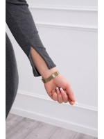 Suknelė su auksinės spalvos grandinėle (Grafito)