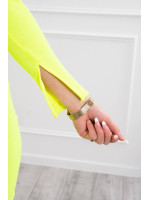 Suknelė su auksinės spalvos grandinėle (Neoninė geltona)