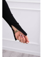 Suknelė su auksinės spalvos grandinėle (Juoda)