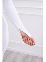 Suknelė su auksinės spalvos grandinėle (Balta)