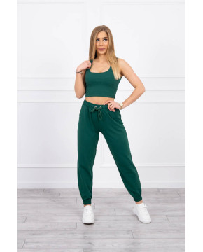 Medvilninis laisvalaikio kostiumėlis (Žalia) Medvilninis laisvalaikio kostiumėlis (Žalia)