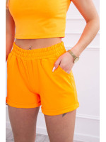 Medvilninis komplektas su šortais (Neoninė oranžinė)