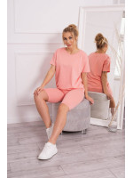 Sportinis palaidinės ir šortų komplektas (Šviesiai rožinės spalvos)