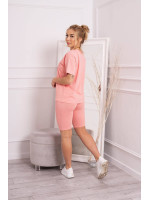 Sportinis palaidinės ir šortų komplektas (Šviesiai rožinės spalvos)