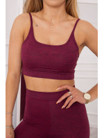 Kostiumėlis of sports top + tamprės (Fuksijos)