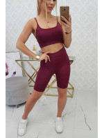 Kostiumėlis of sports top + tamprės (Fuksijos)
